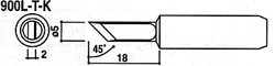 HAKKO白光烙铁头900M-T-K烙铁咀
