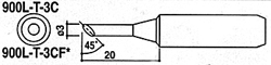 HAKKO白光烙铁头900L-T-3C烙铁咀