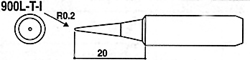 HAKKO白光烙铁头900L-T-I烙铁咀