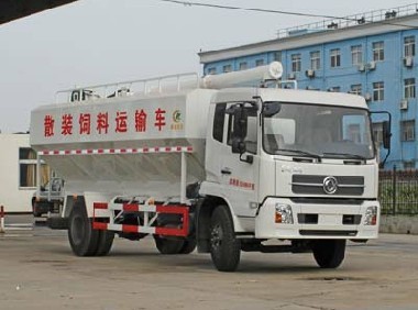 东风天锦电动绞龙散装饲料车