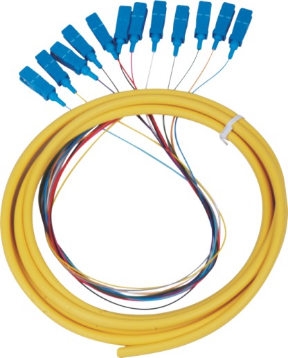 12芯尾纖，12芯光纖跳纖：SC12芯光纖尾纖跳線