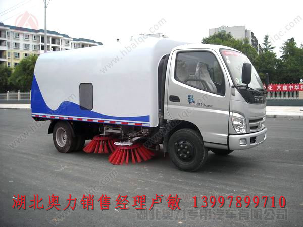 北汽福田掃地垃圾車 掃路車的工作原理 嘉得力掃地車 清掃地面的車