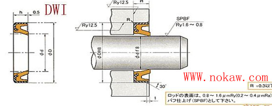 dwi、DKB/DKBI型密封圈，天津?qū)Ｙu原裝進(jìn)口nok密封圈