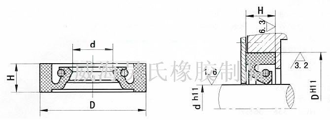 耐高溫R35夾布油封，耐高溫夾R37布油封