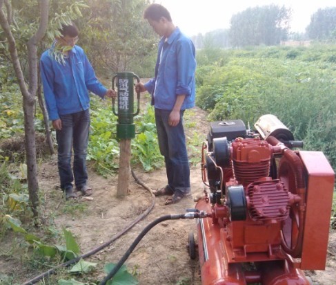 气动打桩机使用说明╱╱五星防汛打桩机打桩速度☆新型打桩植桩机