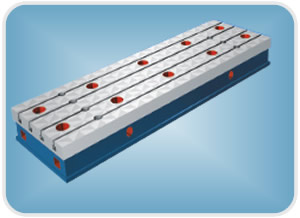 河北泊头生产落地镗铣平板工作台，地轨厂家
