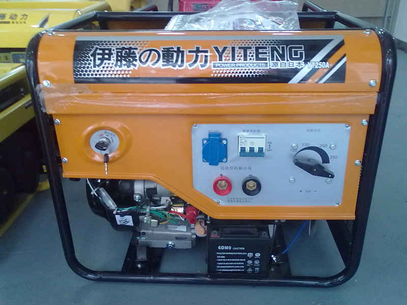 汽油發(fā)電機|電啟動汽油發(fā)電電焊機YT250AE(021-61816472)