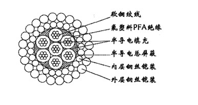 W7PFAPP-13.20mm七芯氟塑料PFA绝缘分相屏蔽及总屏蔽