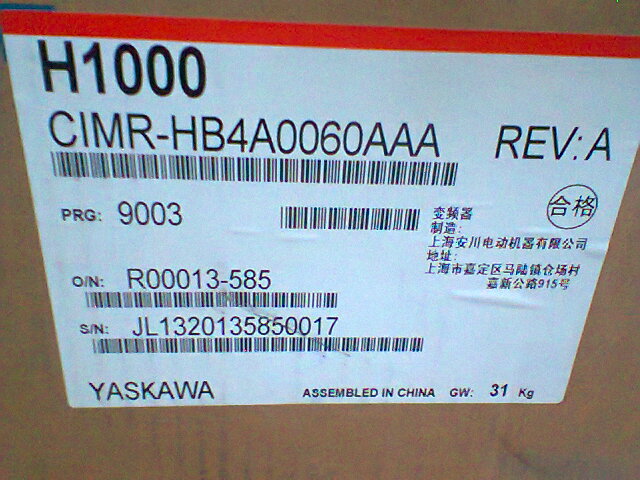 供应全新安川YaskawaCIMR-HB4A0060AAA变频器