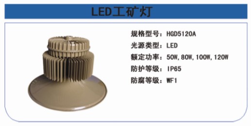 HGD5120B LED高顶灯LED工矿灯  LED厂房灯 LED