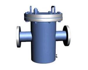 法兰连接直通篮式过滤器
