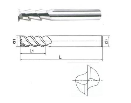 高硬度铝用立铣刀