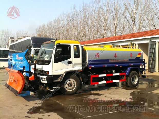 慶鈴五十鈴除雪灑水車(chē)  慶鈴五十鈴小型道路清掃除雪機(jī)