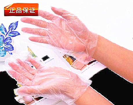 厂家批发精品一次性塑料手套（LLDPE;HDPE;LDPE ）