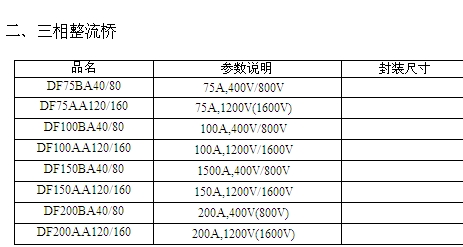 DF150AA120/160 三相整流桥