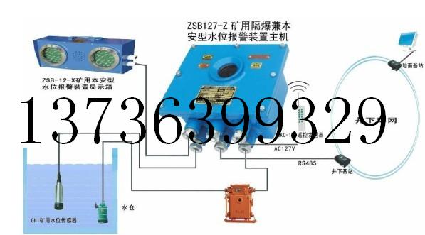 ZSB127-Z礦用水位報警裝置〖數(shù)碼管顯示水為值〗“E”時排水