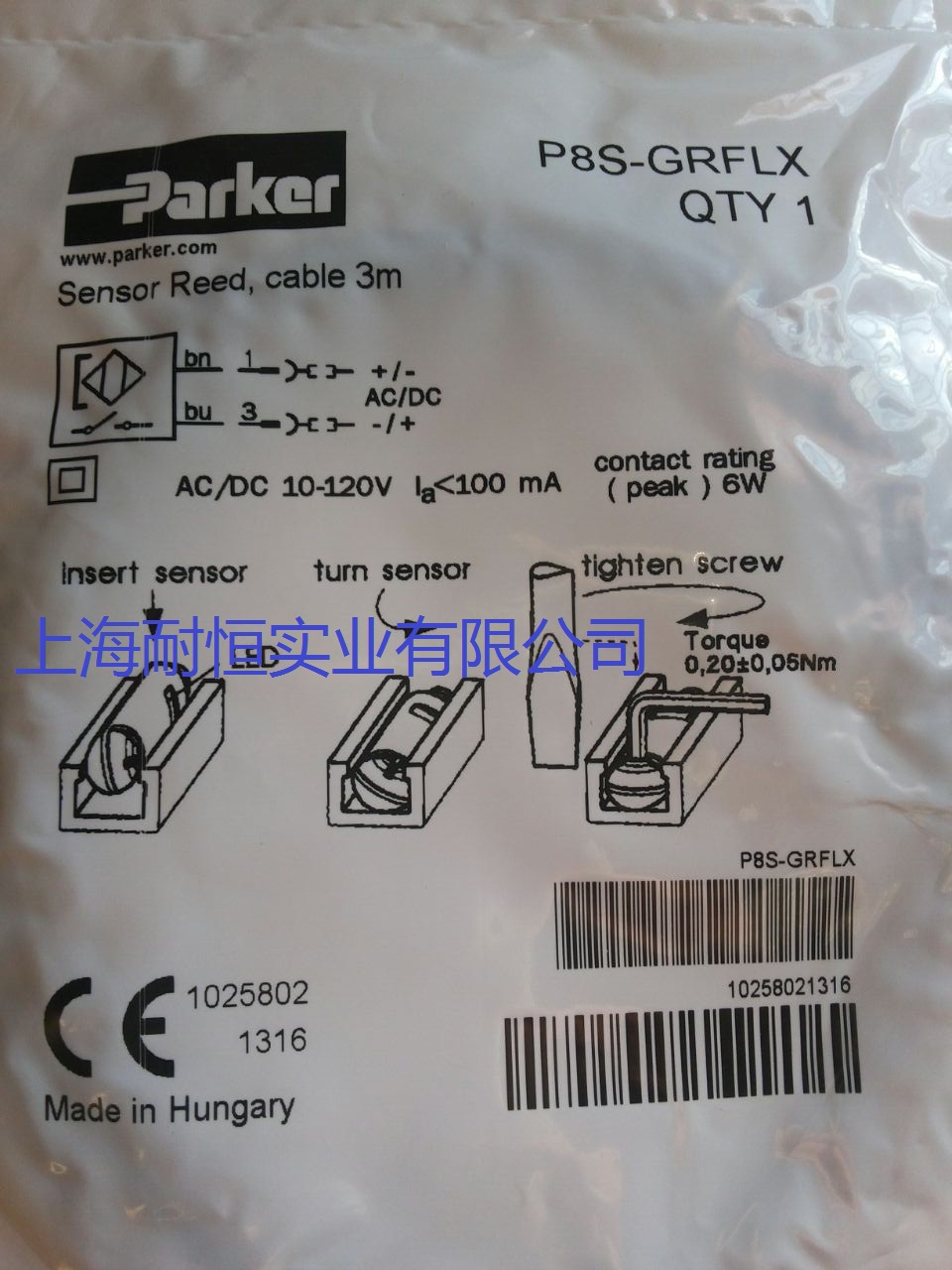 PARKER派克傳感器P8S-GSSHX，P8S-GRFLX