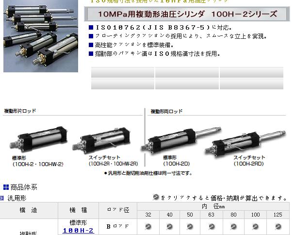 100HW-2R HYDRAULIC CYL油缸