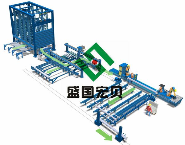 管法兰柔性化机器人焊接流水线