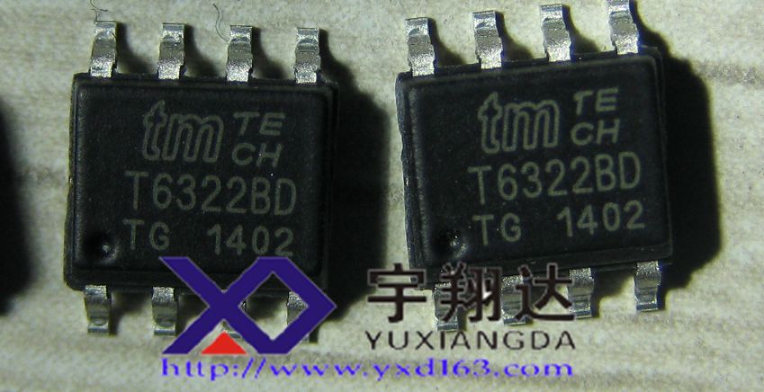 供应T6322B，驱动IC，宇翔达T6322B-BD，原装正品