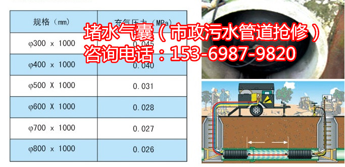 供應(yīng)濟(jì)寧閉水試驗(yàn)氣囊--市政污水供水排水管道封堵器