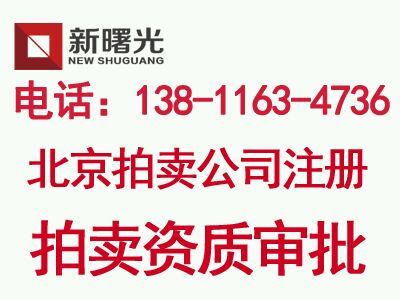 北京拍賣公司資質(zhì)審批的條件注冊(cè)文物拍賣公司