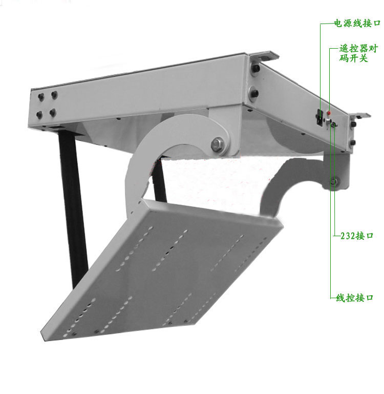 液晶电视电动天花翻转器安装尺寸 吊顶升降架智能电子定位
