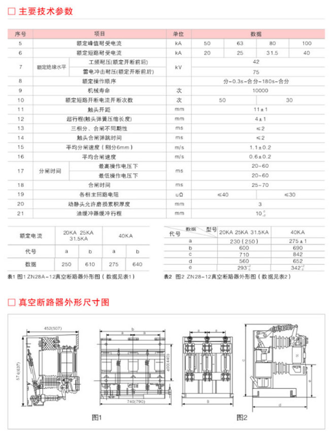 户外高压真空开关|高压永磁真空开关|ZN28-12户内高压真空断路