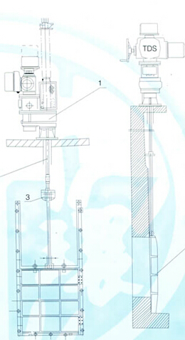 铸铁闸门手电两用启闭机