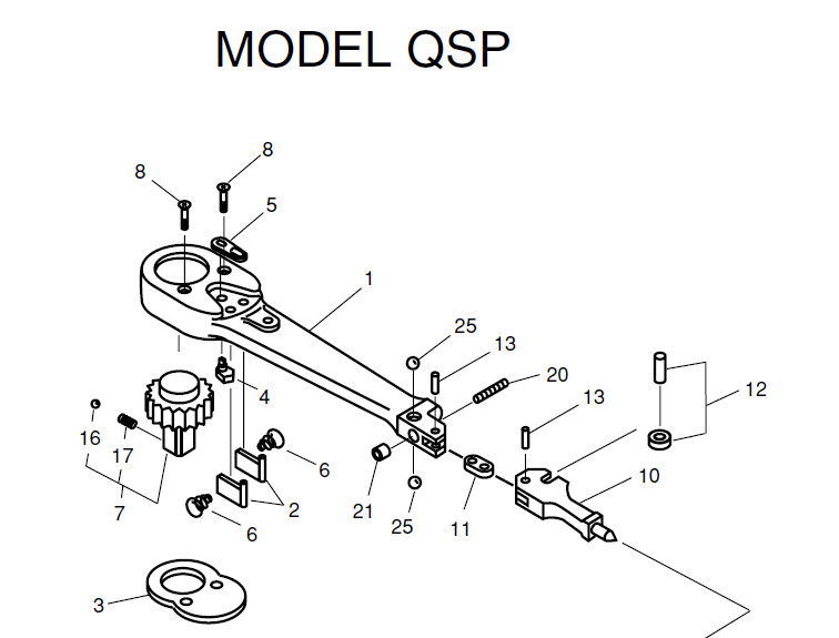 01T04762拨片（TOHNICHI扭力扳手QSP系列配件）