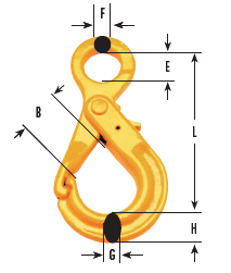 GUNNEBO JOHNSON SAFETY HOOK 旋转自锁钩