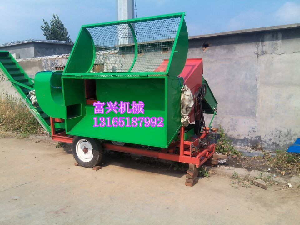 干濕多用花生摘果機(jī) 富興自動(dòng)上料花生采摘機(jī) 自動(dòng)去秧收獲機(jī)