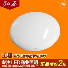 星之原LED防水防尘吸顶灯 12W15W整体厨房防水卫生间灯