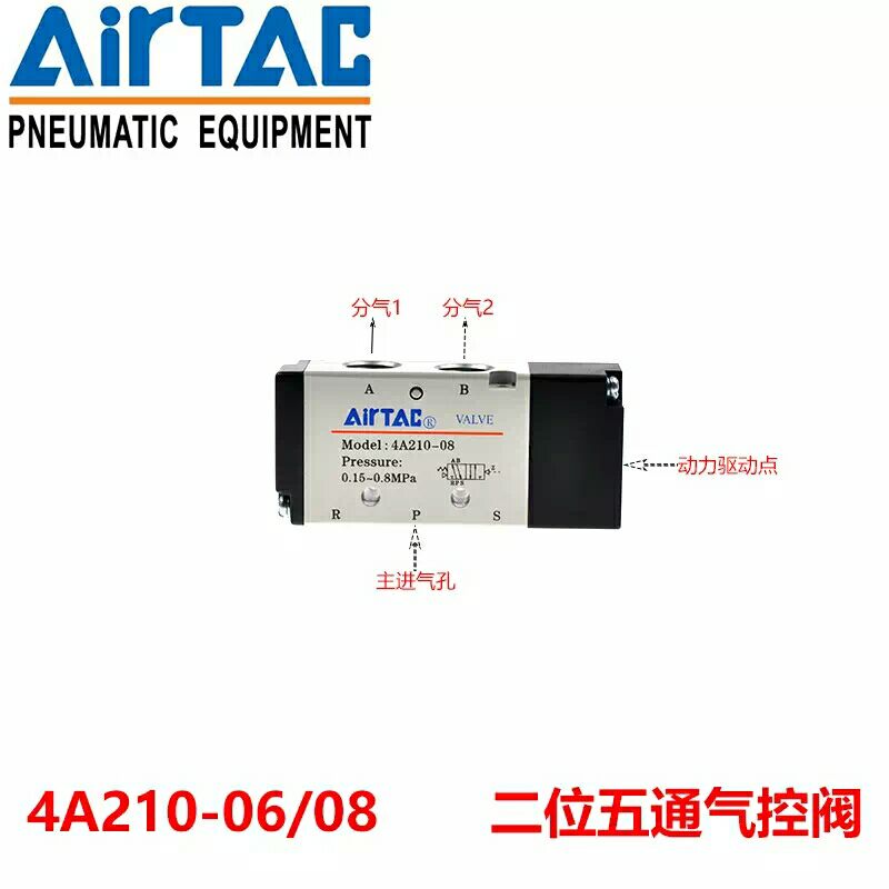 亚德客机械阀S3HS-06