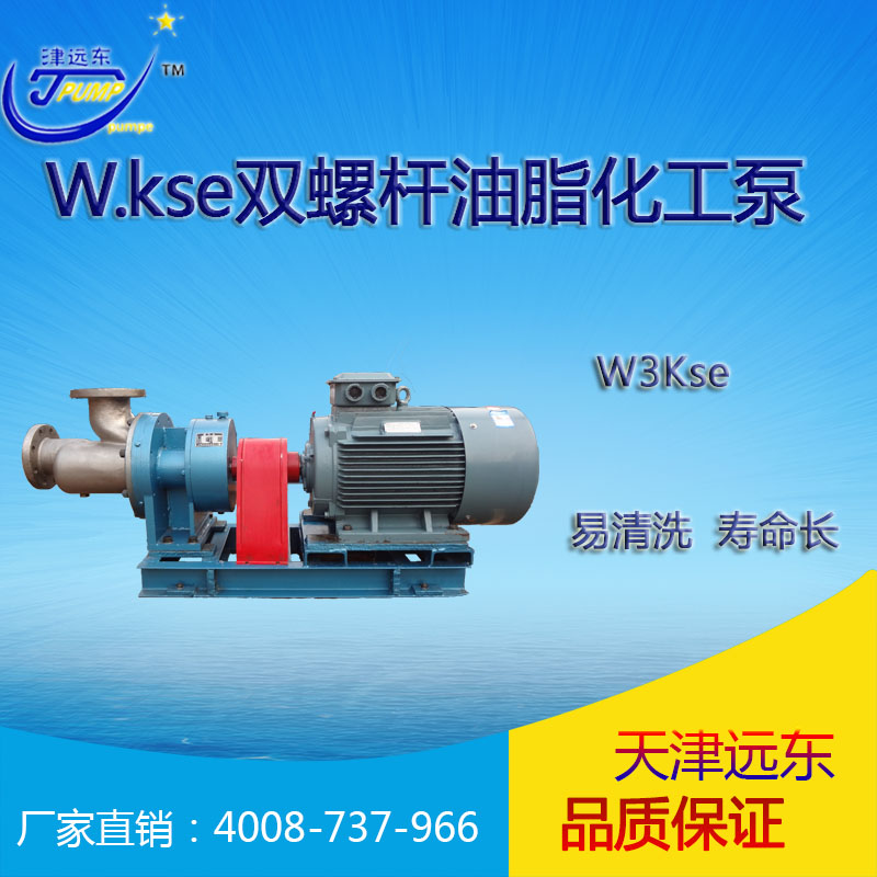 天津津遠東 W3Kse-36-M1-W77雙螺桿油脂化工泵