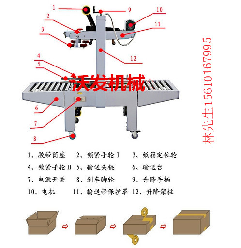 江门封箱机顺德纸箱封箱机/江门胶带封箱机供应商/东莞自动封箱机价格