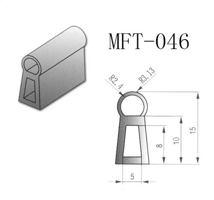 厂家热销电器密封条MFT-046黑色发泡EPDM密封条耐高温耐腐蚀