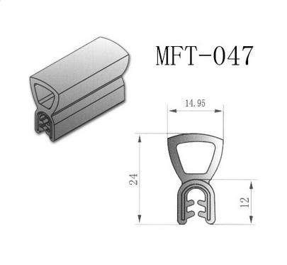 厂家直销电器密封条MFT-047黑色发泡EPDM密封条耐高温耐腐蚀