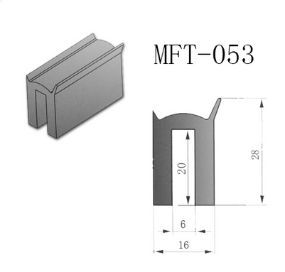 厂家直销电器密封条MFT-053黑色发泡EPDM密封条耐高温耐腐蚀