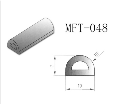 厂家直销电器密封条MFT-048黑色发泡EPDM密封条耐高温耐腐蚀