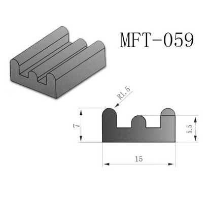 厂家直销电器密封条MFT-059黑色发泡EPDM密封条耐高温耐腐蚀