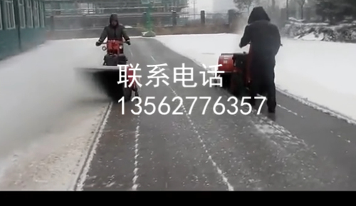 新疆地区冬季路面清雪机 手推式扫雪机