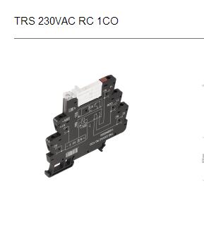 继电器TRS 230VAC RC 1CO订货号1122840000