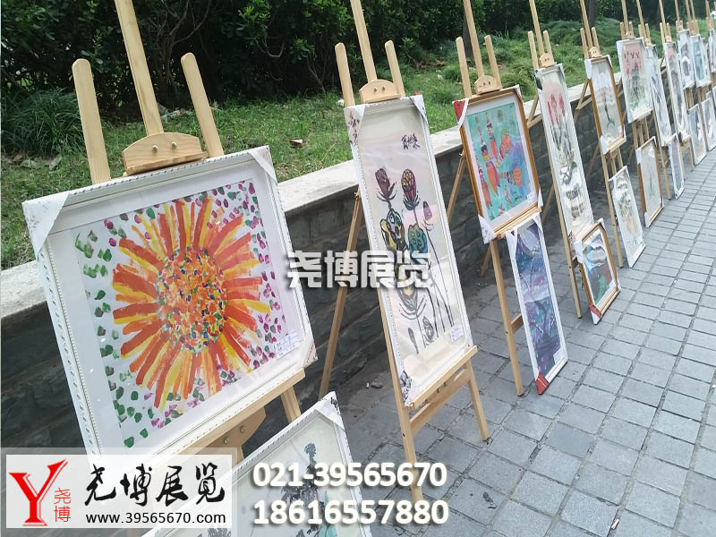 杏色三角（脚）木画架租赁 上海各区木画架销售出租