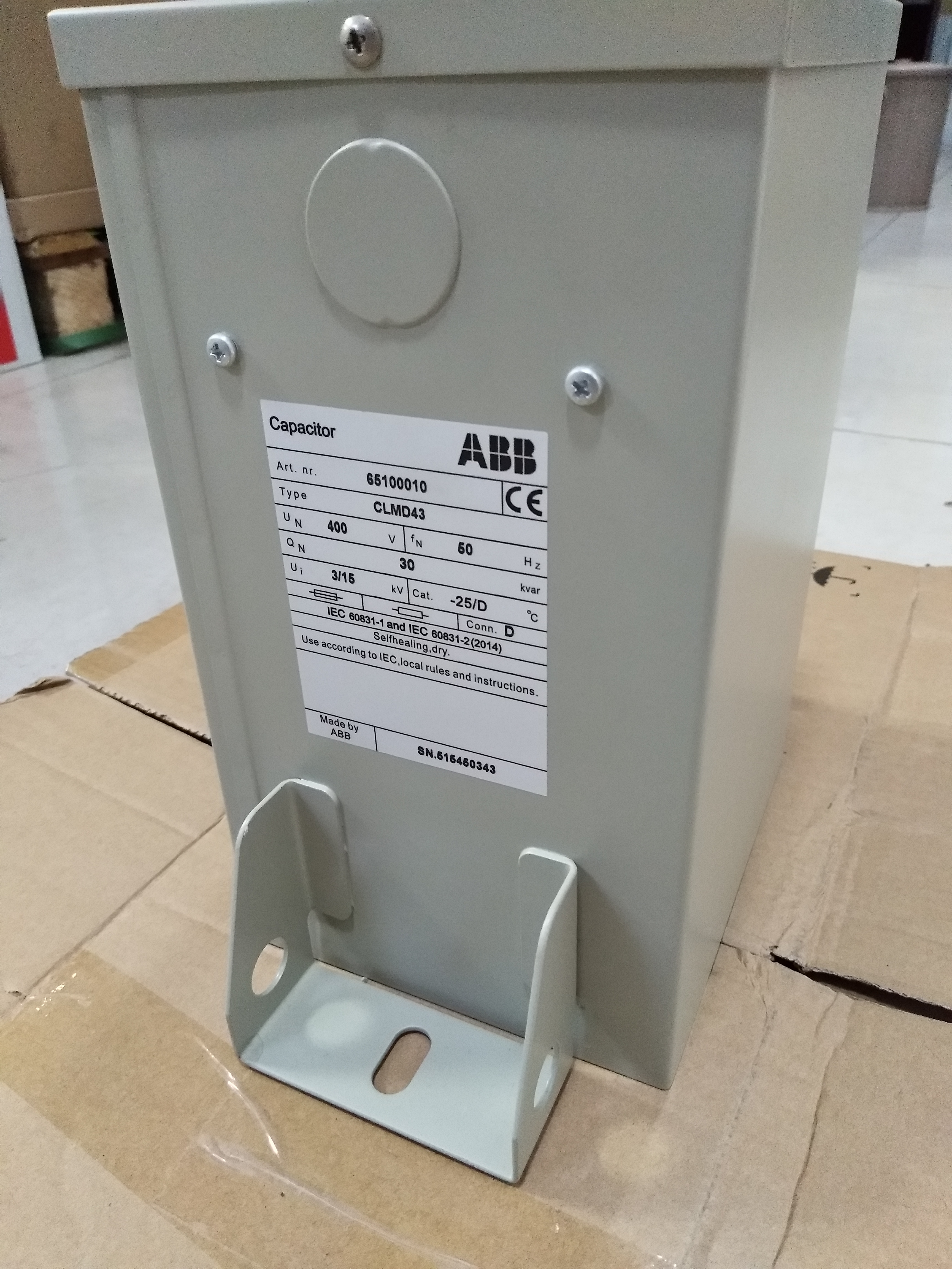 ABB电容器CLMD53/50KVAR 450V 50HZ现货 一级代理