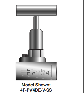 Parker旋塞阀4F-PV4DE-V-SS|广州派克仪表阀