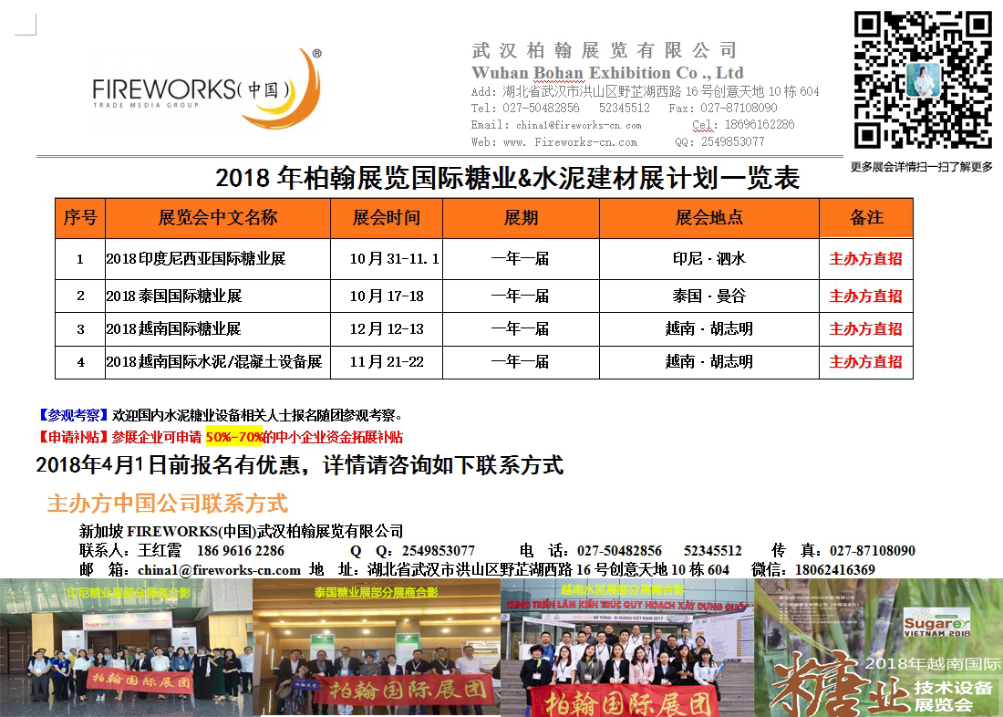 2018年越南国际糖业技术设备展览会