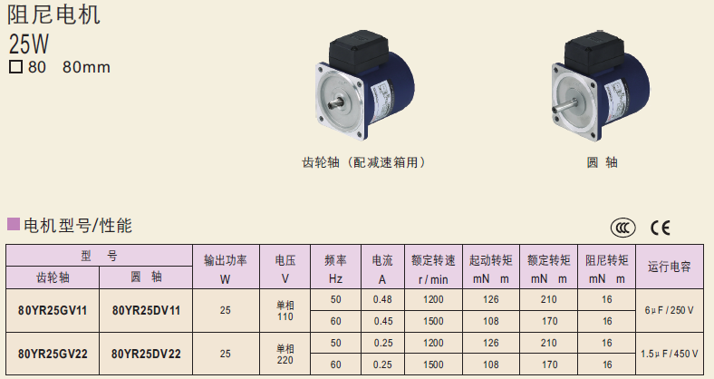 80YR25GV11   80YR25GV22  80YR25DV11精研电机