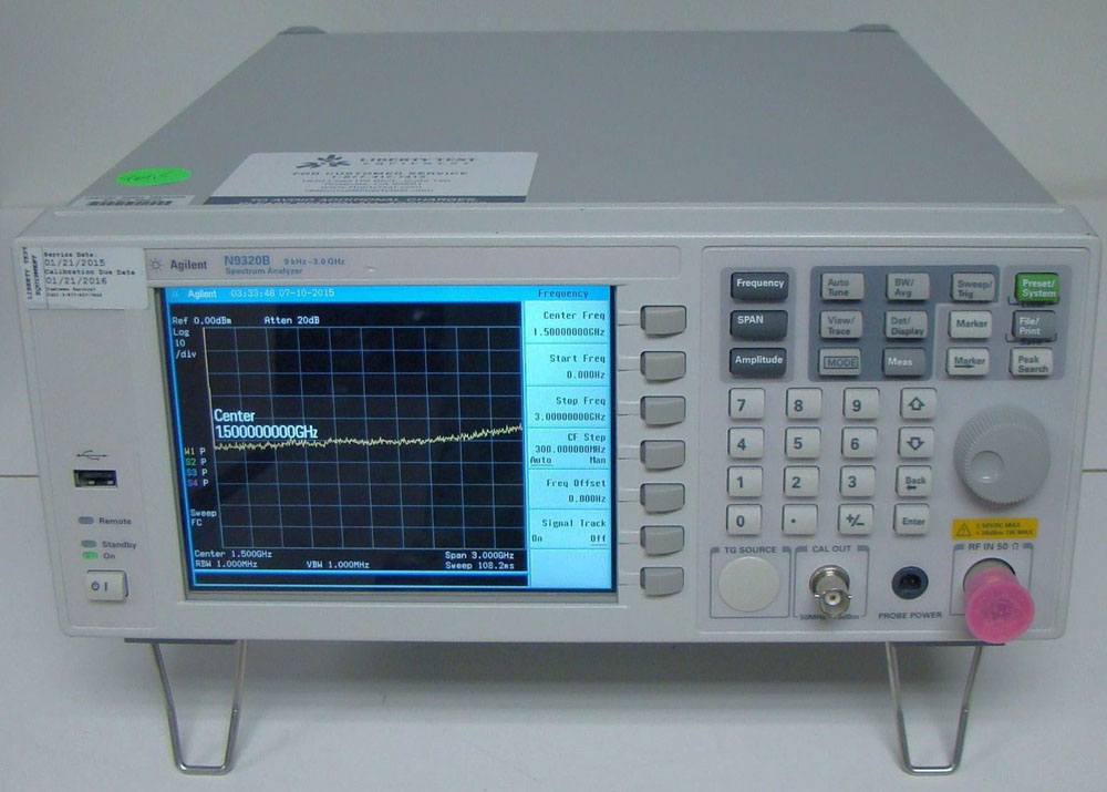 美国安捷伦 N9320B 频谱分析仪 电子仪器出售、租赁、回收