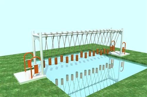 水上陆地可应用的拓展设备——吊桩桥
